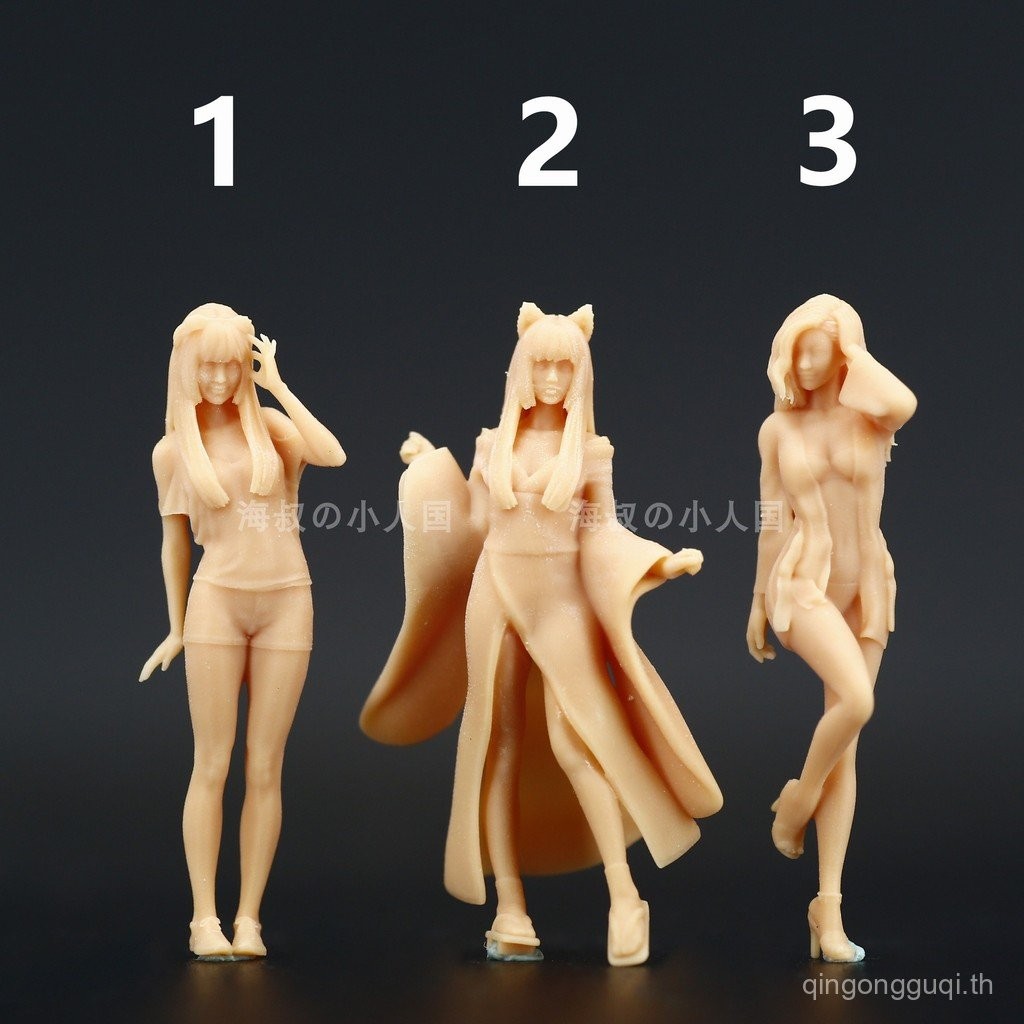 A005 ขี้เล่นน่ารักชุดกิโมโนความงาม 1: 64 ตุ๊กตาจิ๋วรุ่น Micro Shot 1: 43 โต๊ะทรายเรซิ่น Villain Q7QB