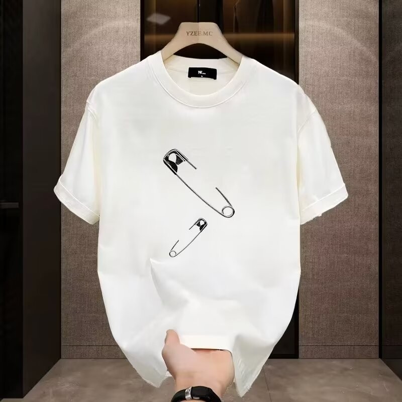 2025 NEW 2025P12 (Combed Cotton) C-443 Black/White/S-5XL Size new23 G9W0