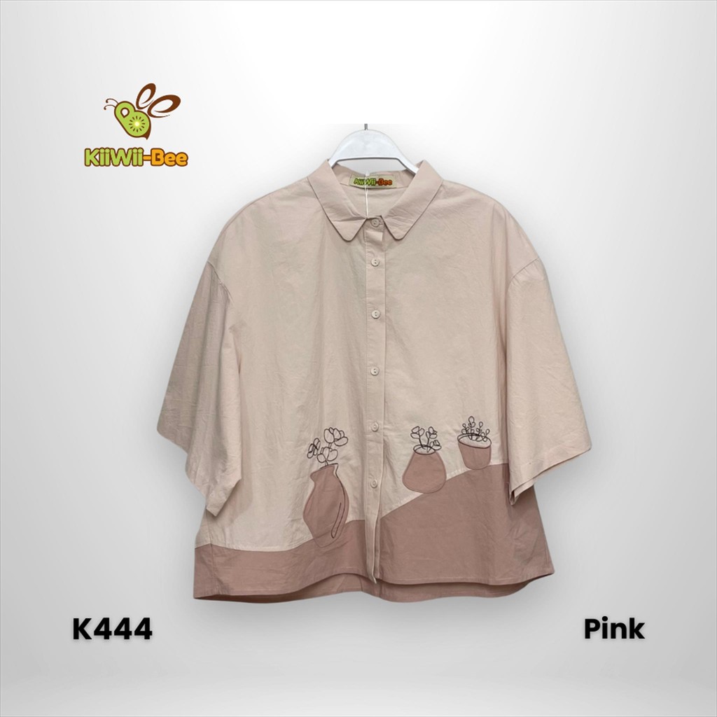 KEMEJA Nasturtium เสื้อเชิ้ตก้นดอกไม้ 3 หม้อ K444