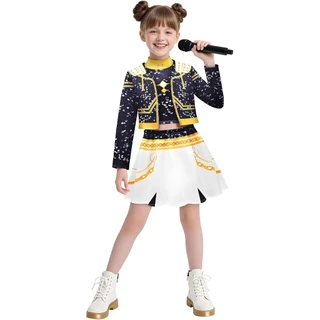 DEMON K-POP เครื่องแต่งกาย RUMI ZOEY MIRA คอสเพลย์เครื่องแบบสาว K-Pop นักร้องเวทีบทบาทเล่นชุดเด็กวัยหัดเดินฮาโลวีนเครื่องแต่งกาย