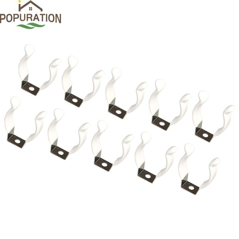 POP 10 ชิ้น Anti Sag วงเล็บสําหรับ T8 LED หลอดไฟหลอดพลาสติกคลิปยึดฮาร์ดแวร์ติดตั้งง่าย