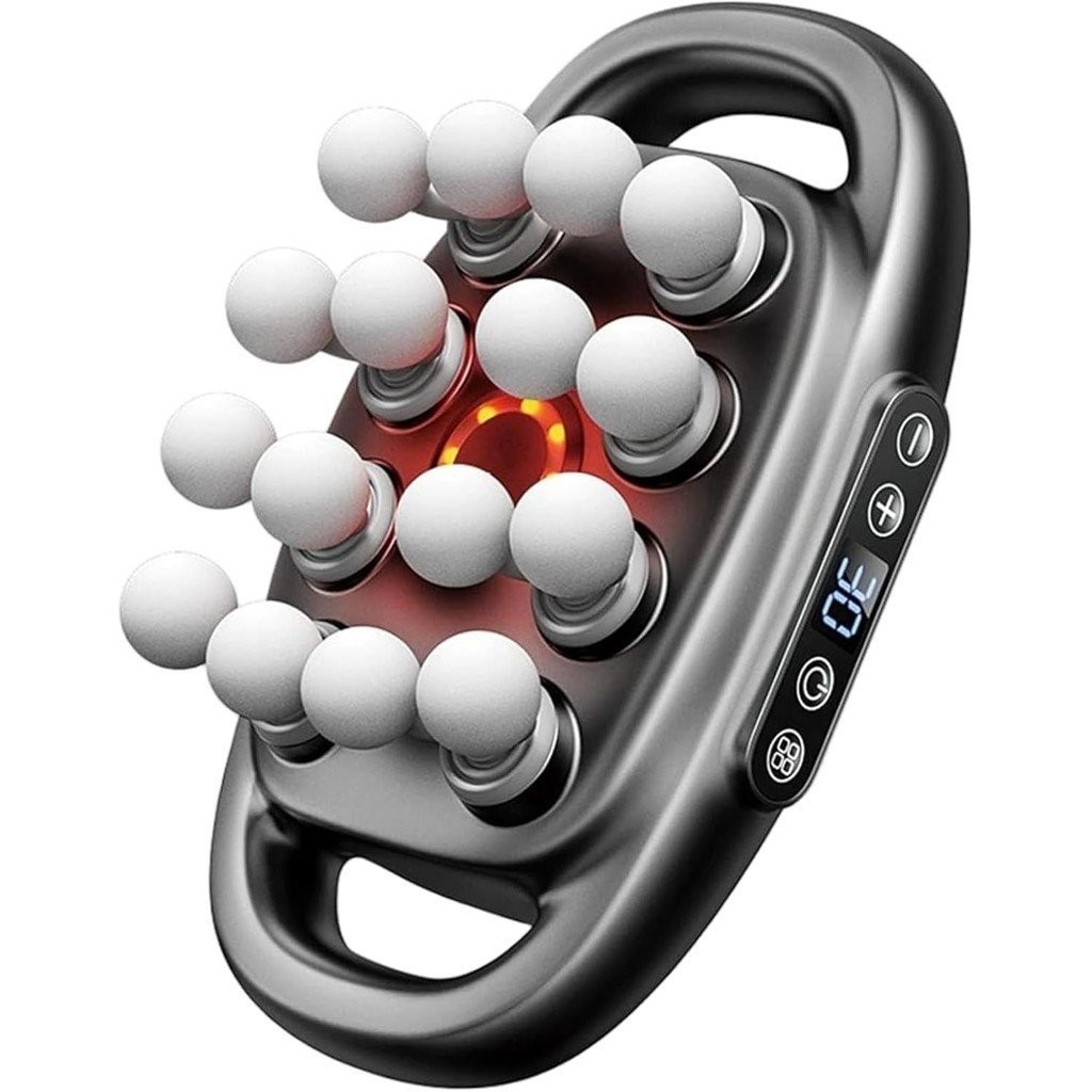 นวด16หัว20ระดับ9โหมดนวดที่มีแสงสีแดงดิจิตอล พิมพ์-ค ชาร์จ11x7.5x4นิ้วนวดสําหรับกลับ,ขา,เอว,เท้าและอื