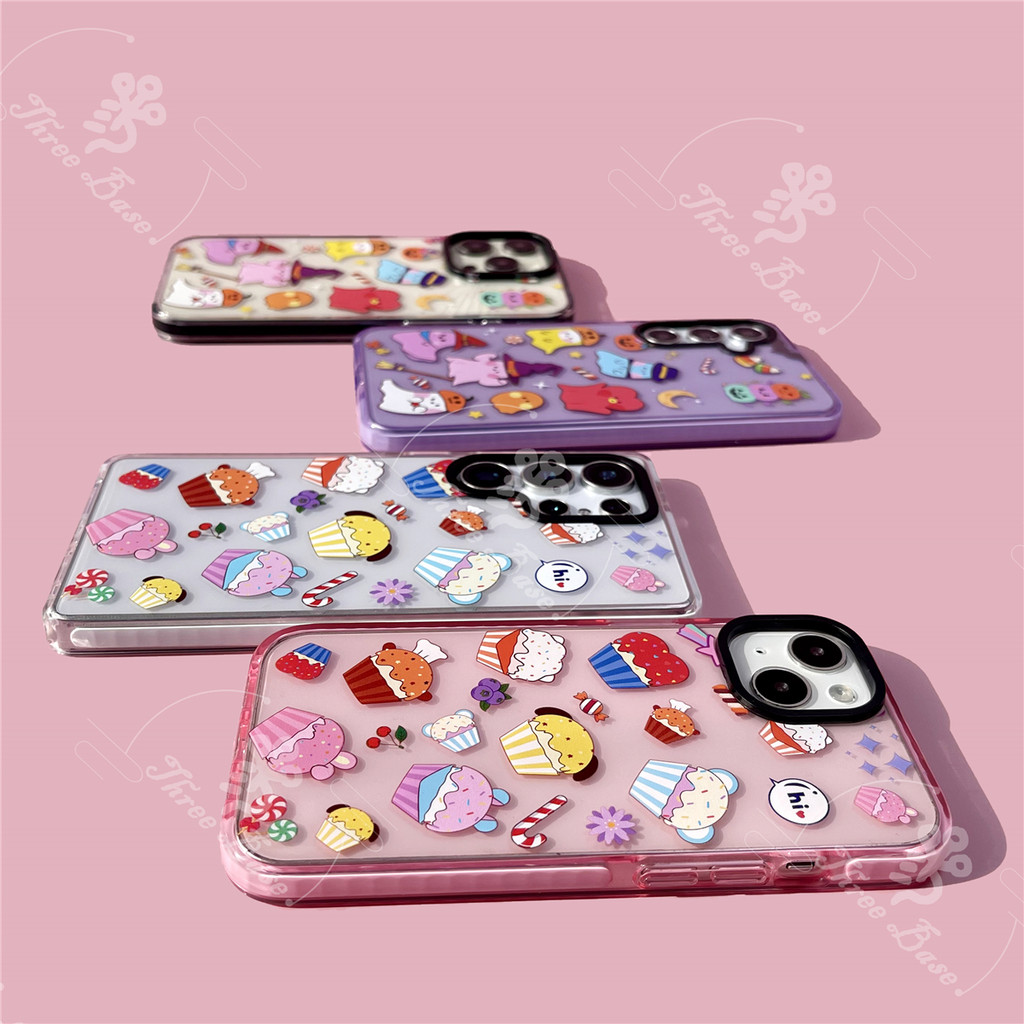 เคสโทรศัพท์น่ารักฮาโลวีน Ghost V เค้ก JUNGKOOK JHOPE RM SUGA JIN JIMIN สําหรับ Samsung Galaxy S25 ULTRA S24 A56 A36 A26 A17 A16 A15 A07 A06 A05 A55 A24 A25 A12 A13 A14 A14 A13 A14 A13 A14 ปกอ่อน