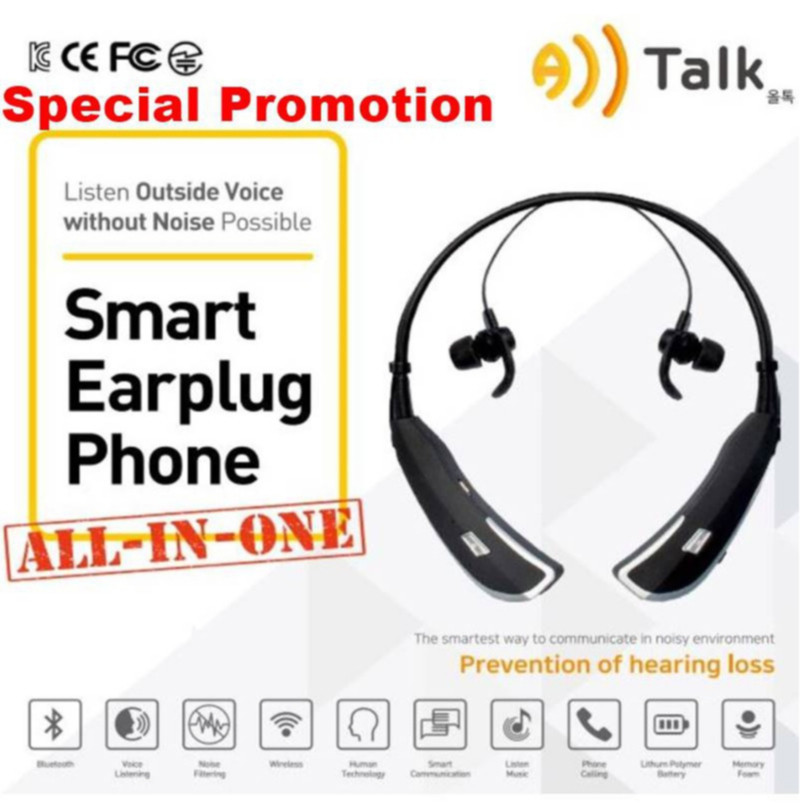 READY STOCKSmart WalkyTalky Earplug ชุดหูฟังหูฟังพร้อม c Hearing Loss PreventionHT99 03RK
