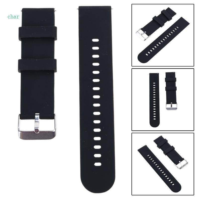 Char 22mm 20mm กีฬาสายรัดซิลิโคน Universal สีสัน Quick Release กันน้ําผู้ชายผู้หญิงเปลี่ยน Soft Watchband Bra