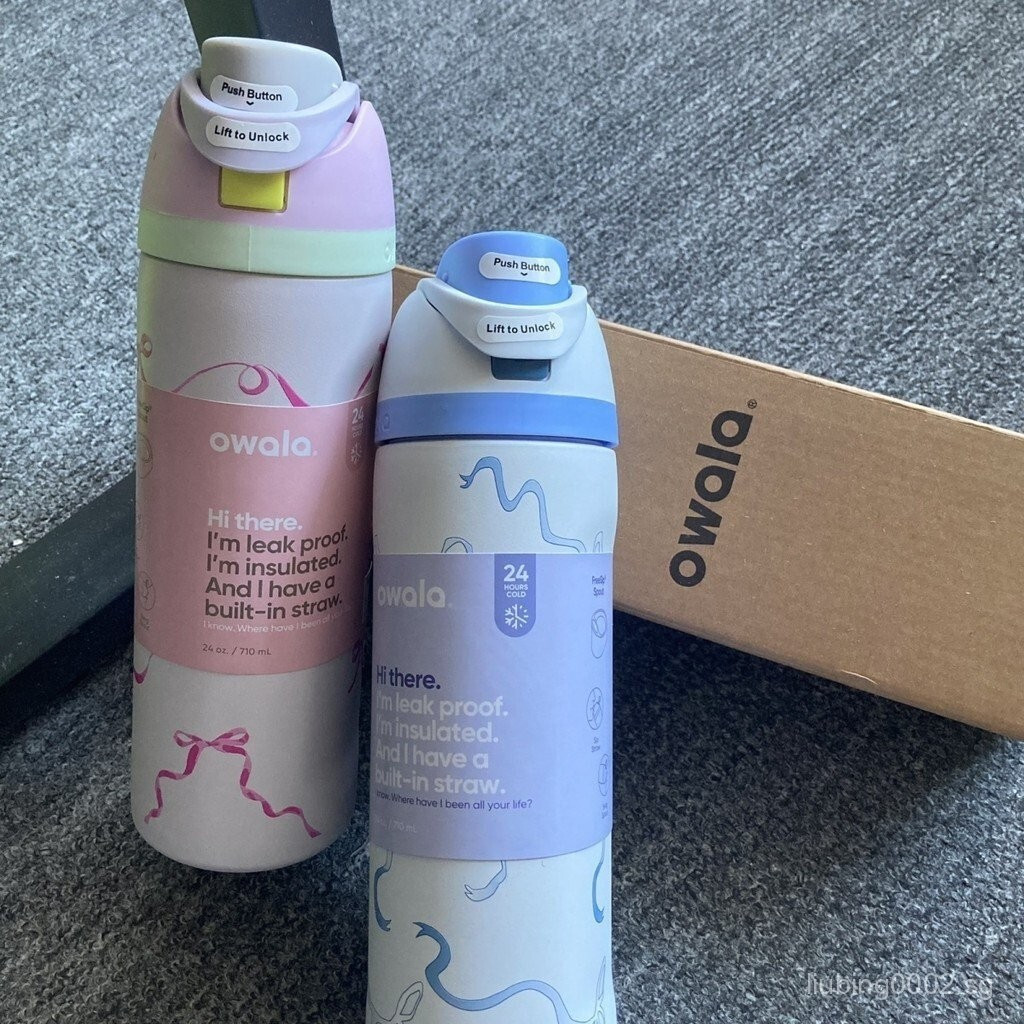 [1043คอลเลกชันPeople]ยอดนิยมOwalaกลางแจ้งUlated Water Bottle24oz/32ozสแตนเลสมือถือฟาง304Dualดื่มสูญญ