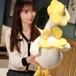 ตุ๊กตาเป็ดดอกไม้ 🦆🌼 เหมาะสำหรับของขวัญวันเกิดสำหรับเด็ก วัสดุความปลอดภัย โอบกอดนุ่มสบาย เหมาะสำหรับส่งนักเรียนหญิง