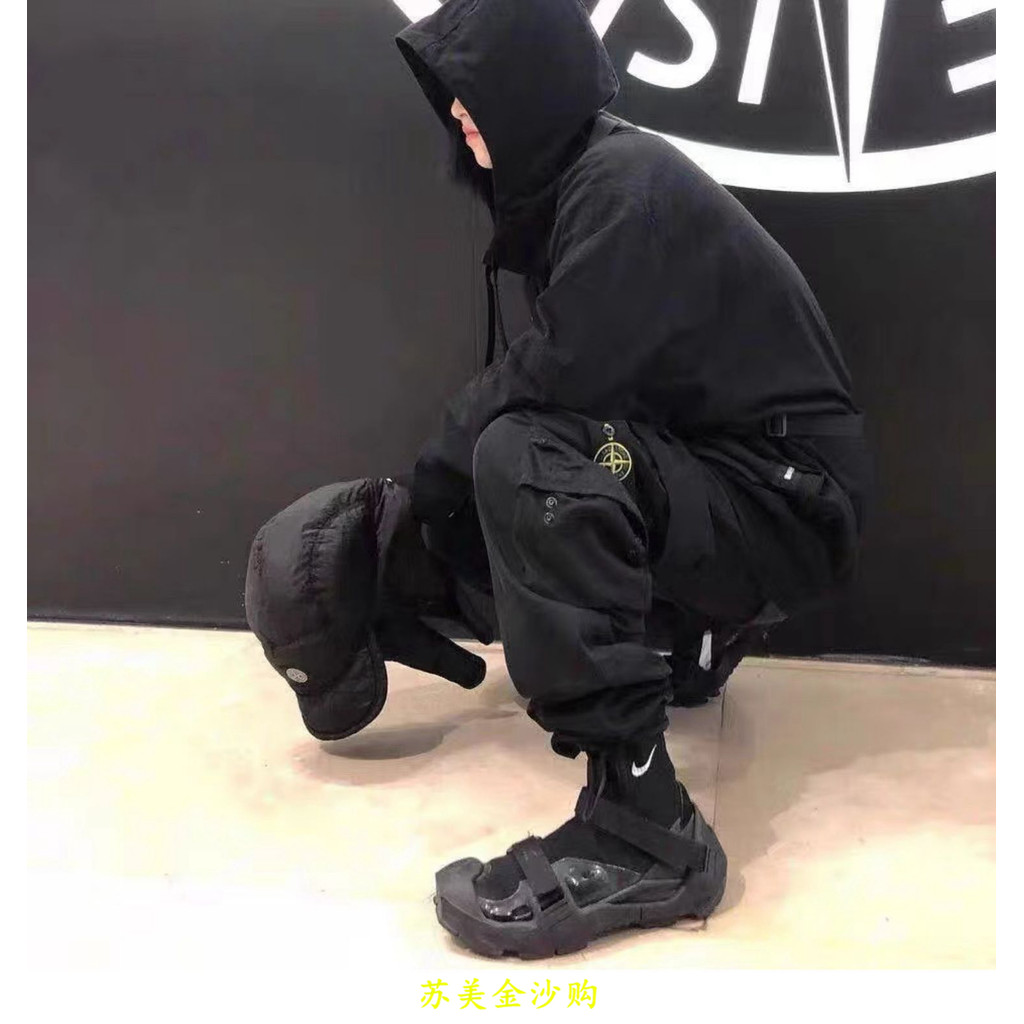 Stone Island Functional Overall สำหรับใช้งานกลางแจ้ง มีหลายกระเป๋า ของแท้มีสต็อก