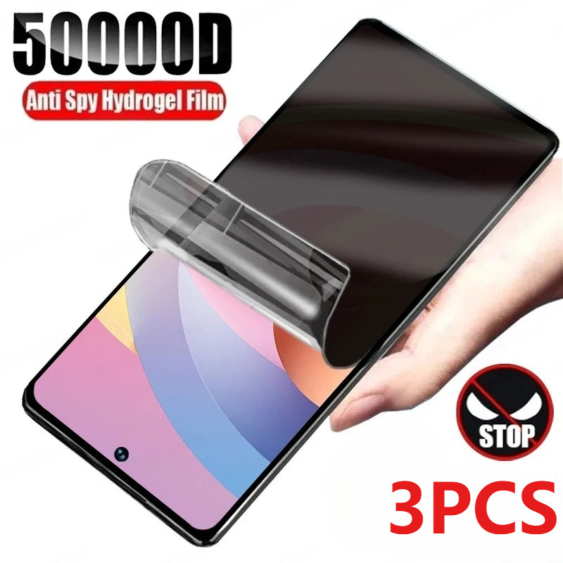 3Pcs HD Anti Blue Light Softฟิล์มสําหรับOppo Reno 9 8 7 6TZ SE Pro Plus 5G 4G Lite Anti Spyความเป็นส