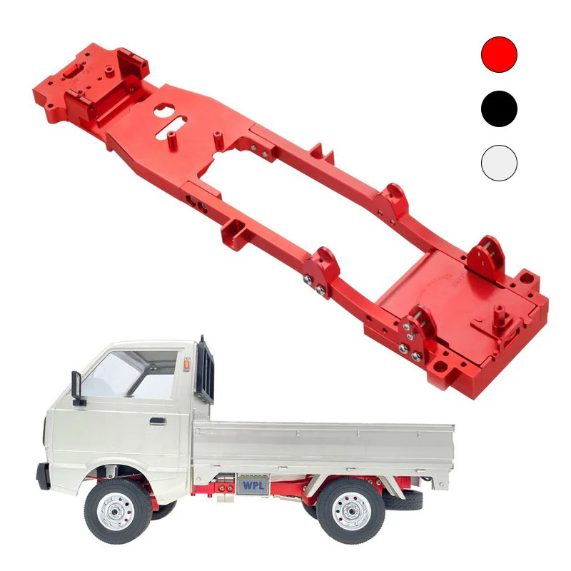 1 Stuks D12 Cnc Metalen Body แชสซีกรอบ Beam สําหรับ Wpl D12 1/10 Rc Drift Auto Diy อัพเกรด Onderdele