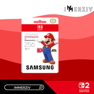 SAMSUNG MICRO SD EXPRESS CARD - 256GB FOR NINTENDO SWITCH 2 (BY IMMERZIV)