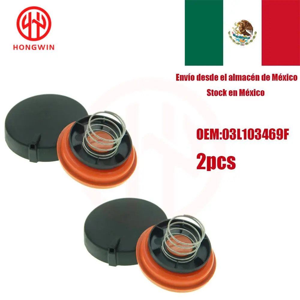 2 ชิ้น PCV วาล์วพร้อมฟิล์มเหมาะสําหรับ VAG 1.6 TDI, 2.0 TDI, 3.0 TDI Volkswagen Jetta Golf/Audi A4 A