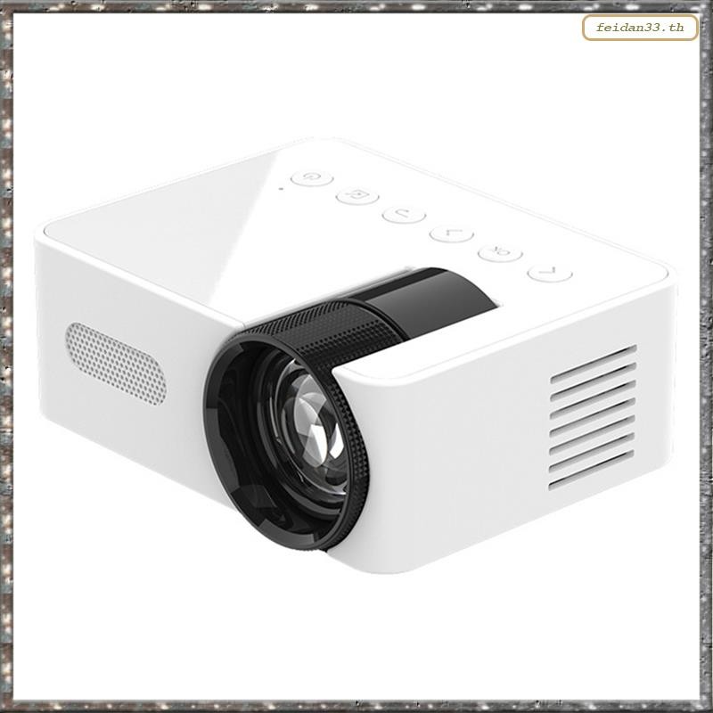 [L WL Y] YT100 White Mini Home Projector Projector Portable Mini Home Theater โทรศัพท์มือถือไร้สาย M