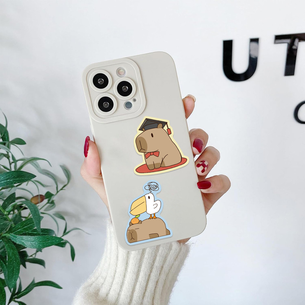 สติ๊กเกอร์การ์ตูน Capybara Graffiti 50 ชิ้น – ตกแต่ง DIY กันน้ําสําหรับกระเป๋าเดินทาง, โน๊ตบุ๊ค - รูปที่ 7