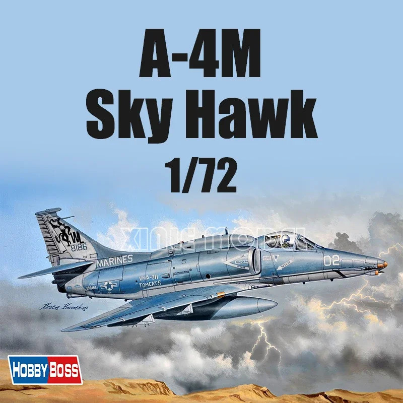 Trumpeter Plastic Assembled Aircraft Model Kit 87256 A-4M "Skyhawk" เครื่องบินโจมตี 1/72