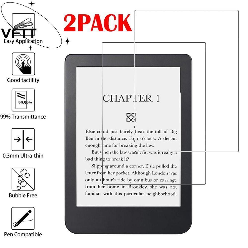 VFTT 2 แพ็คกระจกนิรภัย, 9H Anti Scratch Screen Protector, Professional HD Bubble ฟรี 6/7/10.3 นิ้วป้