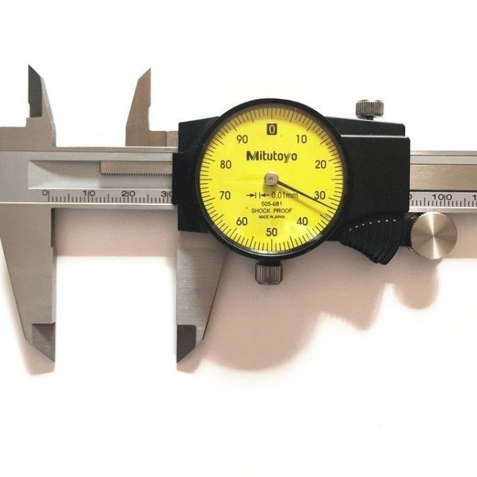ญี่ปุ่นญี่ปุ่น Mitutoyo Mitutoyo Caliper พร้อมนาฬิกาสแตนเลสความแม่นยําสูง Caliper Dial Caliper 0.01 