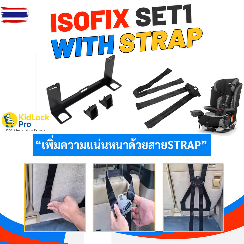 KidLockPro Isofix Bracket universal  อุปกรณ์ติดตั้ง carseatระ isofix สำหรัรถที่ไม่มีระ isofix ติดตั้