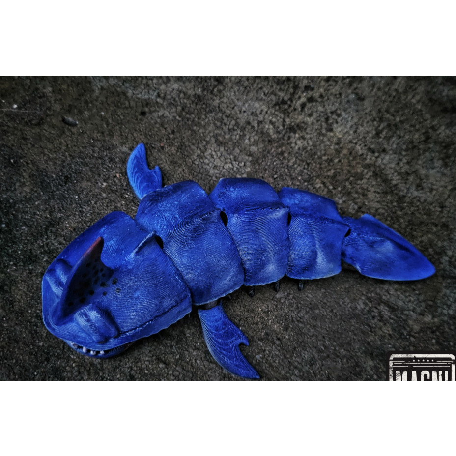 Cuero Toy Sea Monster leviatan Articulated Sandyshark - Subnautica