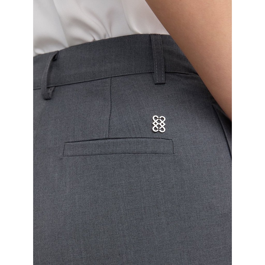 [Pomelo] กางเกงแต่งเลเยอร์อสมมาตร / Asymmetric Layered Pants — صورة 7