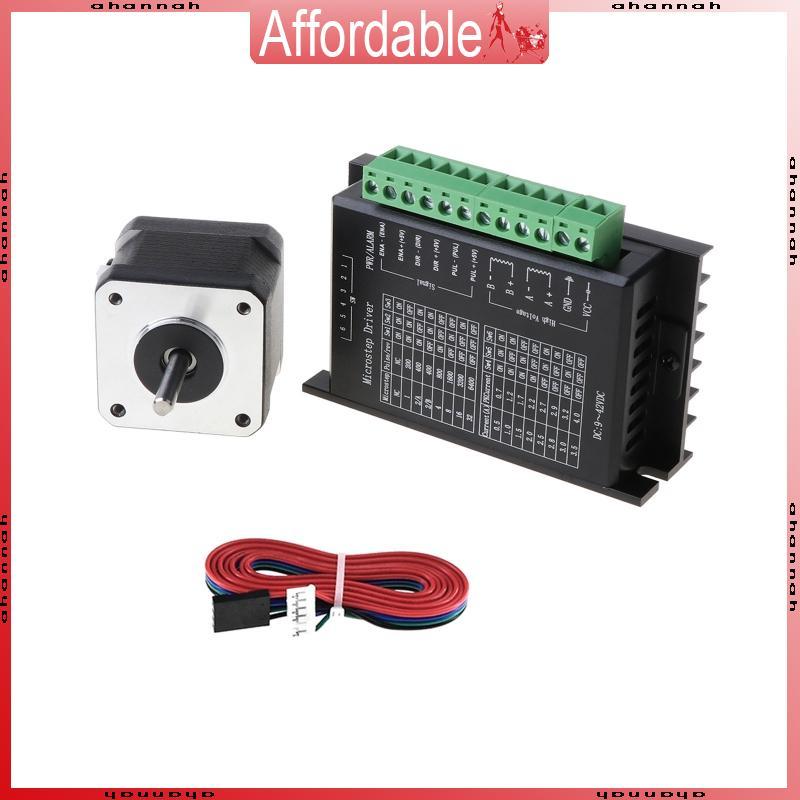 AH Stepper Motor 17HS4401S TB6600 มอเตอร์ไดร์เวอร์ 4 0A Stepper Motor ไดรฟ์ Nema17 KIt