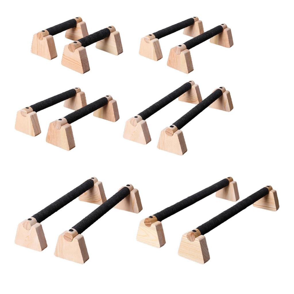 [unjitsh] 2PCs Push-up Bar Parallellels Bar สําหรับผู้ใหญ่ NOT -LIP -Holz -holz -holzt Stand for Hom