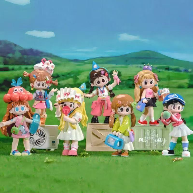 Milay milay milay Girl ครอบคลุมป้าย Mystery กล่องรูปอินเทรนด์เล่นตกแต่งตุ๊กตาน่ารักของขวัญวันเกิดแฟน