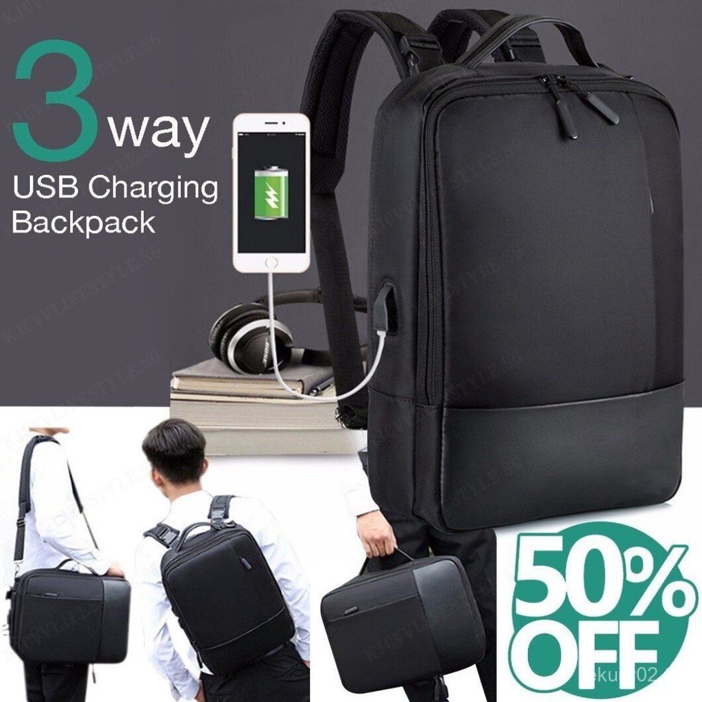 15433
2020 ใหม่ 3-in-1 Multi-function Anti-theft USB Backpack CVB