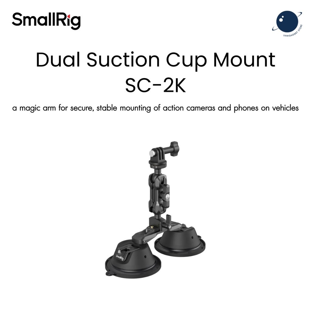 SmallRig 3566 Portable Dual Suction Cup Camera Mount SC-2K ประกันศูนย์ไทย