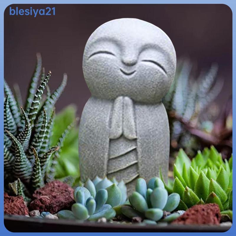 รูปปั้น Jizo เหมาะสำหรับบ้านหรือการตกแต่งสวนกลางแจ้ง