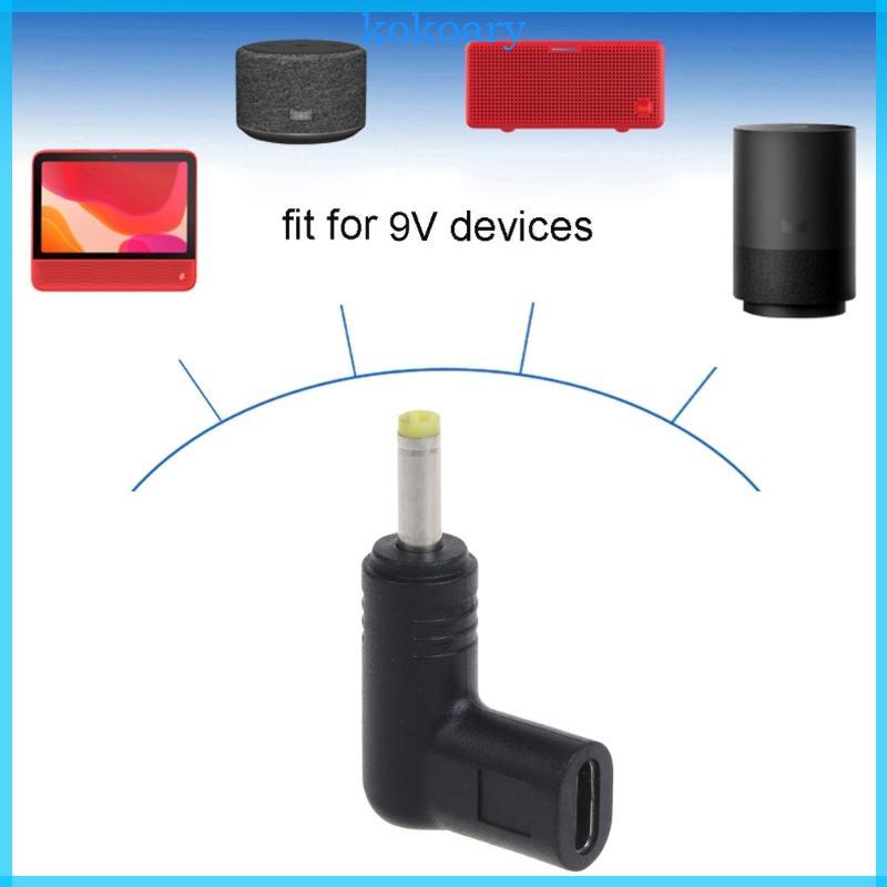 KOK USB Type C Plug to DC Jack Power Adapter 9V USB C Female to DC Male Converter for Laptop Router 