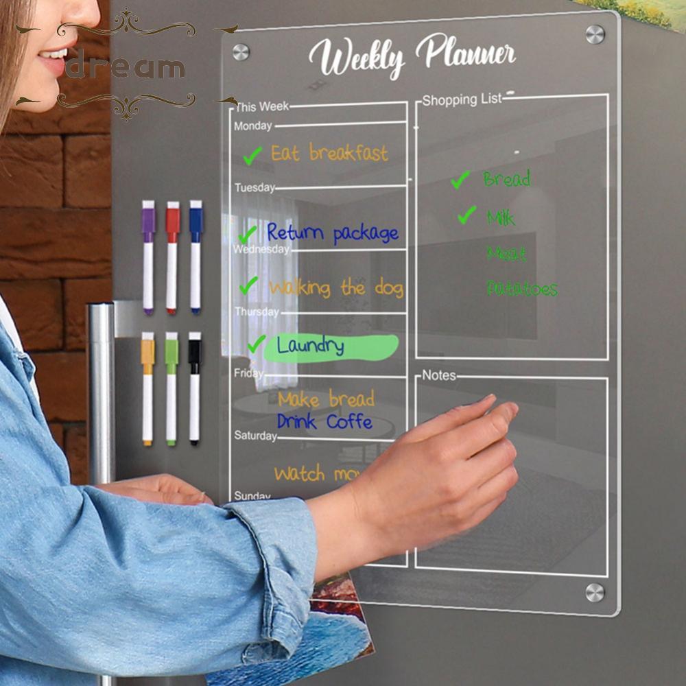 Chore Board Organizer Daily Chore Chart ตู้เย็นสิ่งที่แนบมาที่มีประสิทธิภาพแม่เหล็ก Hold
