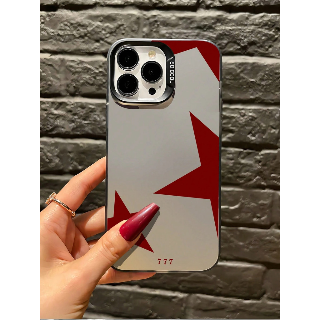 MERAH Vivo Case คลาสสิก Red Motif แก้วตัวเลข 777 สําหรับ Vivo Y02 15 16 11 12 15 17 20 12 21 33 27 3