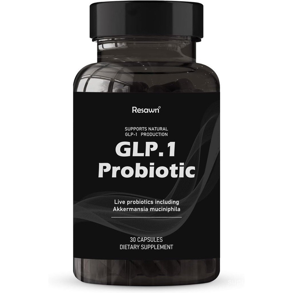 GLP-1 Probiotic 30 แคปซูล - 500M AFU Multi-Strain Probiotic + พรีไบโอติก, Naturally Support GLP-1 Pr