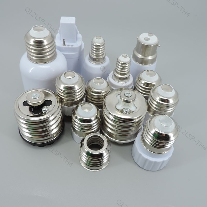 อะแดปเตอร์ไฟ E27 E14 E17 ถึง E40 E27 G24 GU10 E12 B22 MR16 หลอดไฟ LED ฐานผู้ถือ Converter AC power ซ