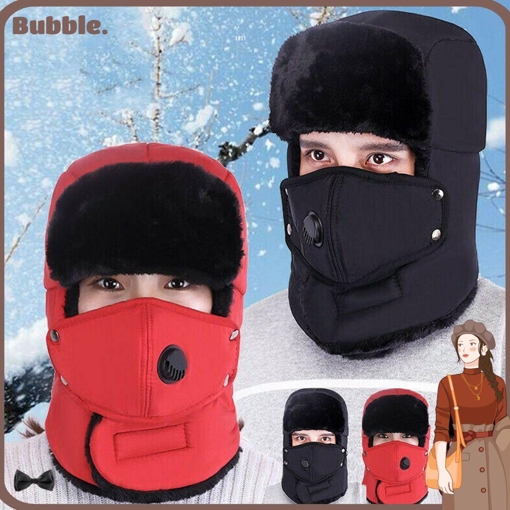 BUBBLE หมวกสกี Cotton Ushanka Showerproof Winter Bomber Hat