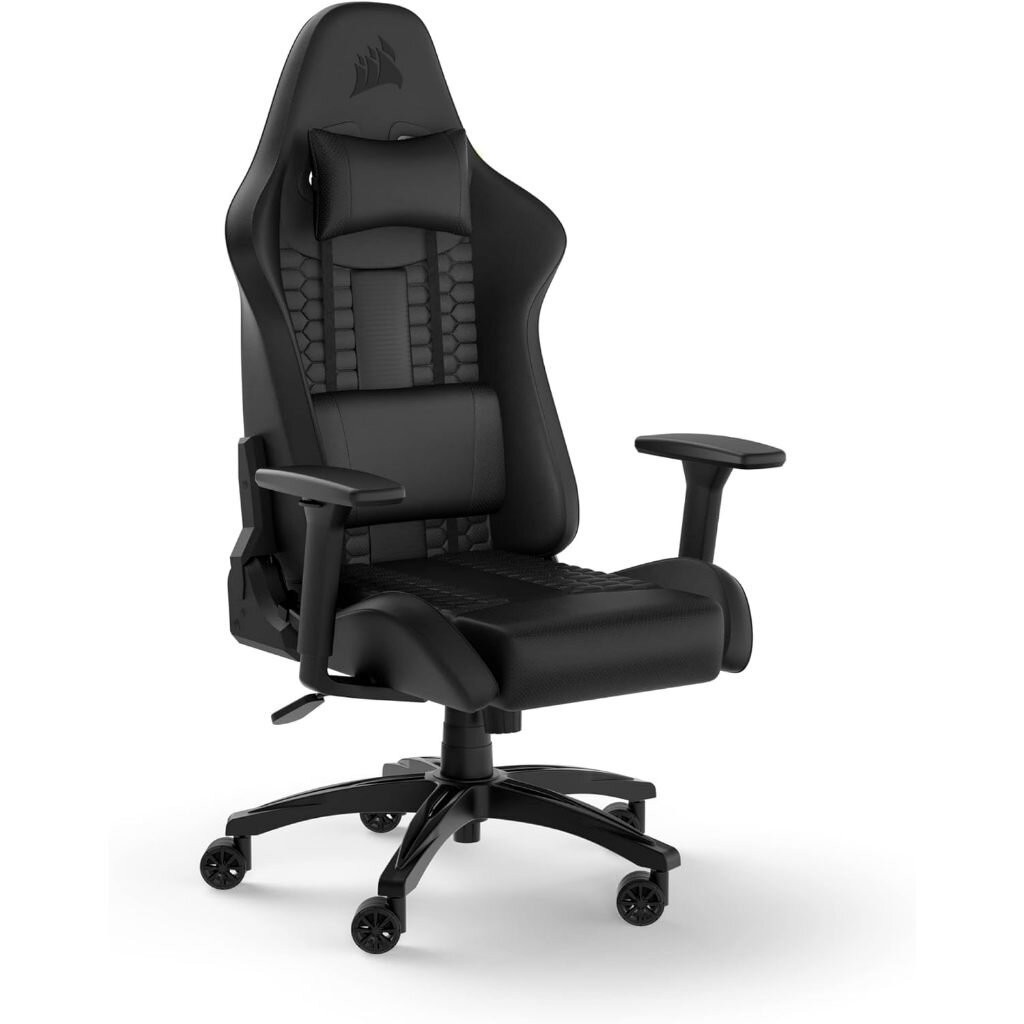 CORSAIR GAMING CHAIR TC100 RELAXED LEATHERETTE BLACK/BLACK : CF-9010050-WW เก้าอี้เกมมิ่ง