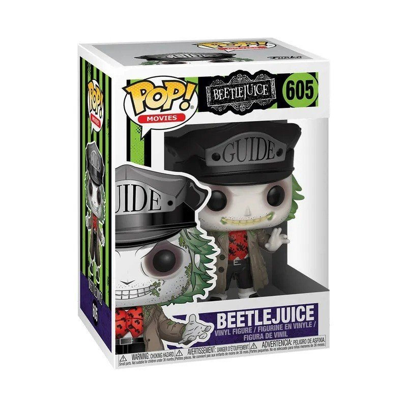 พร้อมสต็อก Funko Funko POP Beetle Juice Underworld Master Beetle Juice Guide หมวก Merchandise คอลเลก