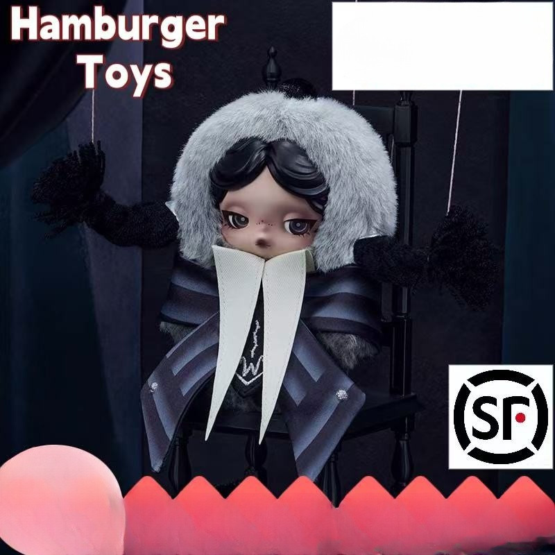 POPMART POPMART SKULLPANDA Wednesday Plush Pendant (เวอร์ชั่นเครื่องแบบวิทยาลัย Never Moore)