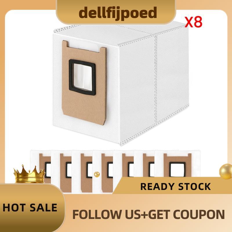 delfijpoedFor E25 Omni/E28 Omni Dust Bag Replacement- 8 ชิ้นสําหรับเครื่องดูดฝุ่นหุ่นยนต์