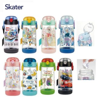 NEW 2026 Skater - One push straw bottle กระติกน้ำหลอดเด้ง ขนาด 480ml. จากญี่ปุ่น