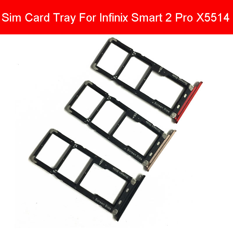 ซิมการ์ดถาดสําหรับ Infinix Smart 2 Pro X5514 X5515F/Zero 4 X555/Zero 6 ช่องใส่การ์ดอะแดปเตอร์เปลี่ยน