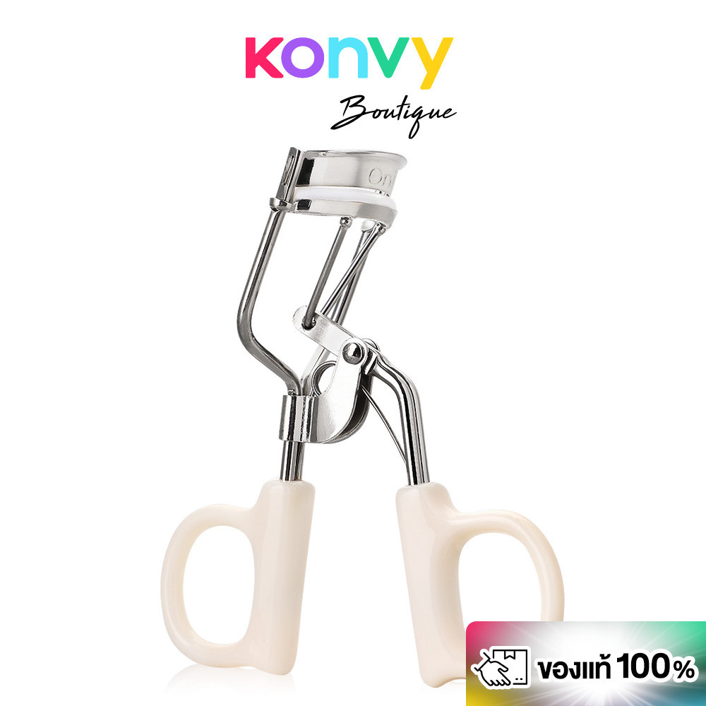 Oni Eyelash Curler 1pc #White ที่ดัดขนตาโอนิ สีขาว งัดโคนเด้ง ไม่หนีบหนังตา ใช้งานง่าย น้ำหนักเบา ขนาดเหมาะมือ.