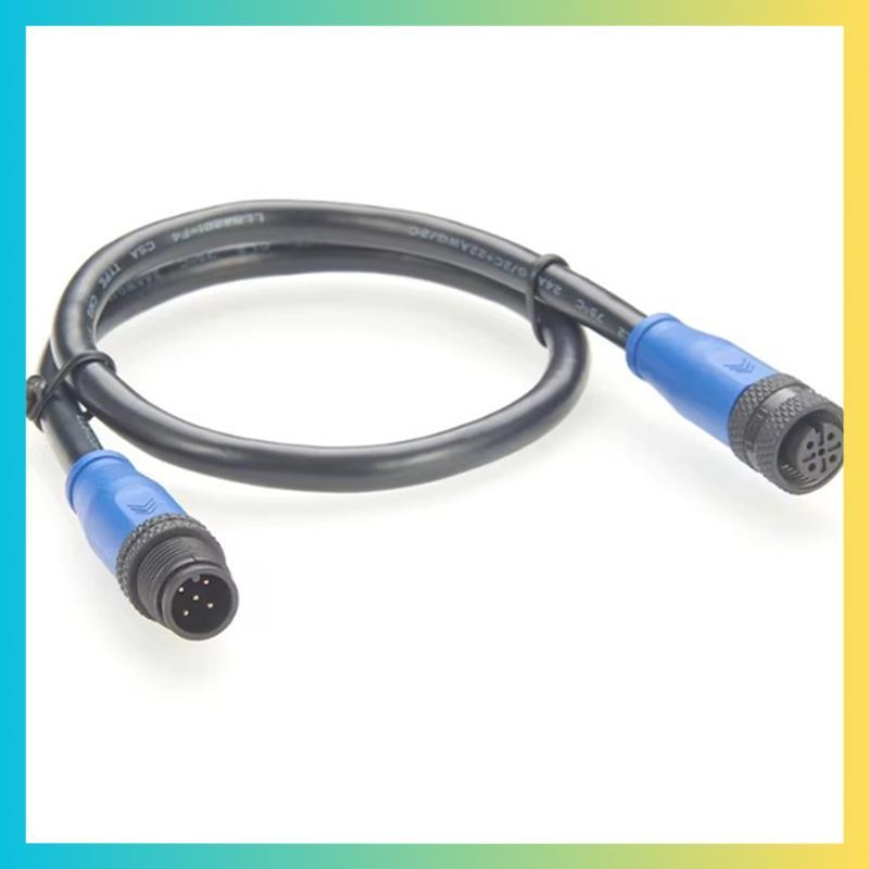 IP67 กันน้ํา NMEA 2000 Backbone Drop Cable 1/2 5 Pin สําหรับ B & G Marine Network Extension Line A2