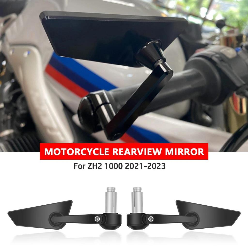 สําหรับ ZH2 1000 2021-2023 Z H2 1000 รถจักรยานยนต์ Universal Bar End กระจก Handle Bar กระจกมองหลังด้