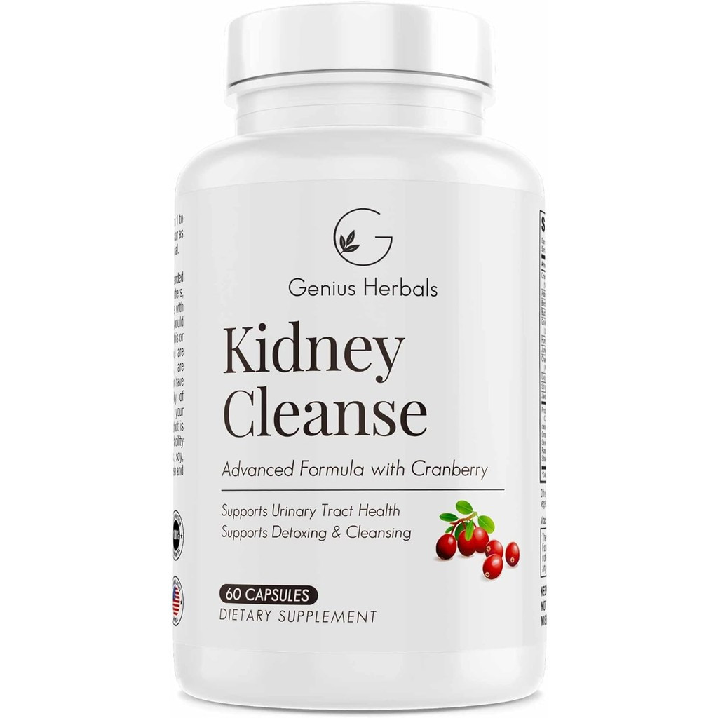 Kidney Cleanse Advanced Formula with Cranberry Extract, Kidney, Urinary Tract & Bladder Detox and Cl