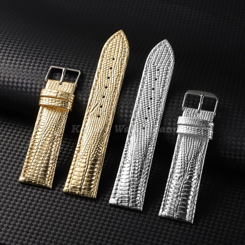 18มิลลิเมตร20มิลลิเมตร22มิลลิเมตรจระเข้จิ้งจกลายหนังสายนาฬิกาสากลหนังนุ่มนาฬิกาวงผู้หญิงผู้ชายสไตล์สร้อยข้อมือ ข้อมือ เข็มขัด - รูปที่ 5