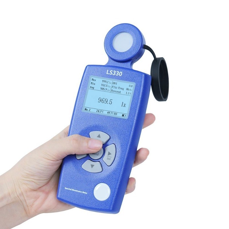 LS330 Lux/CCT/UVI Spectral Ill Illuminance Meter Professional Digital LCD Luminometer Light Lux Mete