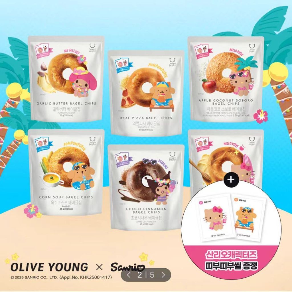 เกาหลีต้นฉบับนําเข้า Bagel Chips น้ําผึ้งผลไม้แห้งชิป Berry Snacks20251024