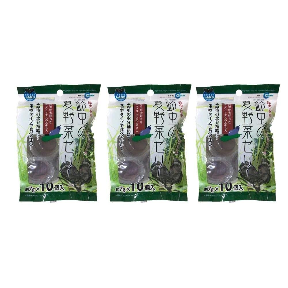 Marukan Summer Vegetable Jelly with Bell Crickets (7g x 10 pieces) x3 Bags Set
